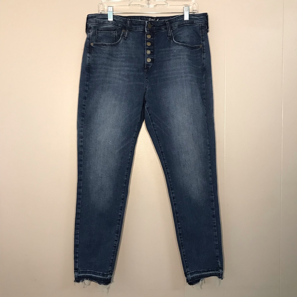 Universal Thread Raw Hem Button Fly Denim Jeans